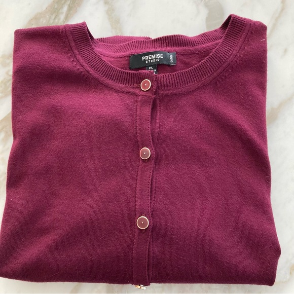 Rayon nylon blend cardigan Premise Studio/Nordstrom. Office professional style. - Picture 11 of 13